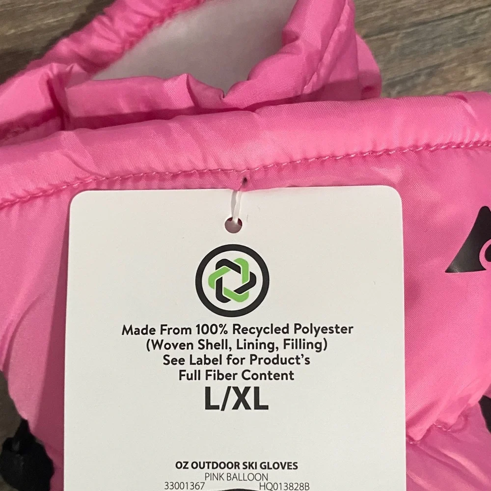 Ozark Trail Outdoor Pink and Black Gloves